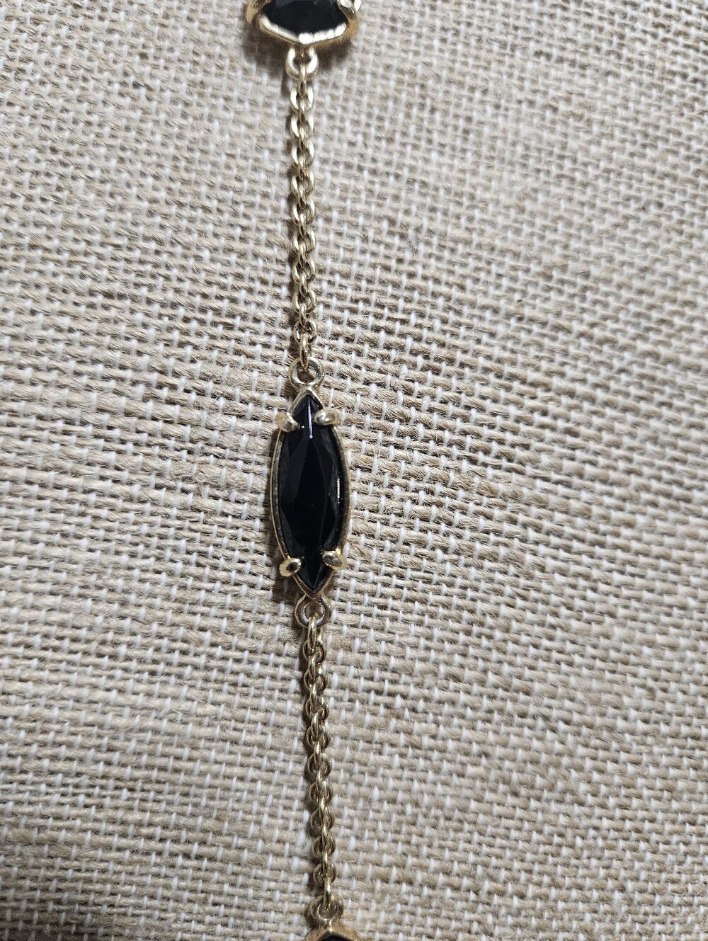 kate spade Gold Station Necklace with Black Accents - Picture 6 of 6